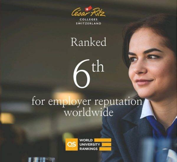 Cesar Ritz Colleges Switzerland Ranked Sixth For Employer Reputation Worldwide